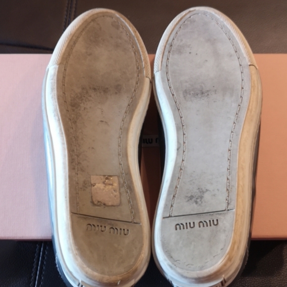 Authentic Miu Miu Crystal Embellished Sneakers - Picture 6 of 9